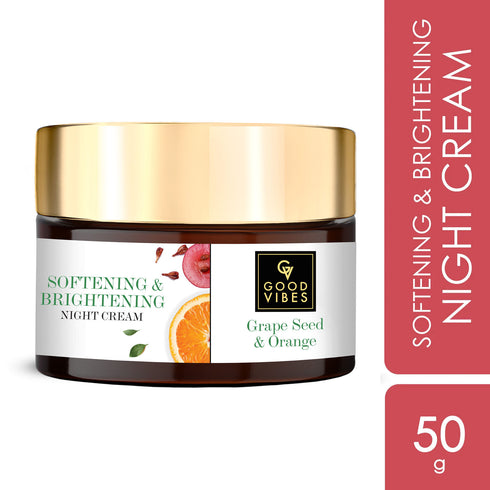 Good Vibes Softening + Brightening Night Cream - Grape Seed + Orange